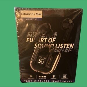 Ultrapods Max True Wireless Headphones Bluetooth Earbuds with LED Display – NEW